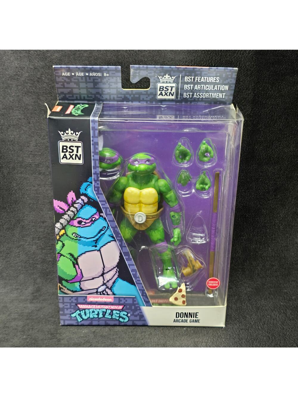 Teenage Mutant Ninja Turtles BST AXN Donnie Arcade Game Action Figure Exclusive